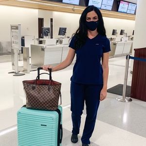 Jaanuu Navy Essential Drawstring Pant Small